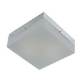 Elk Showroom Quad Flushmount in Metallic Gray with Frosted Glass, Grande FM2050-10-95